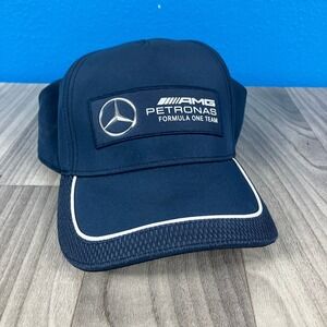 Mercedes AMG Petronas Formula One Team Hat Puma Men's Adjustable Navy
